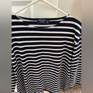 Saint James l’atelier blue and white striped shirt